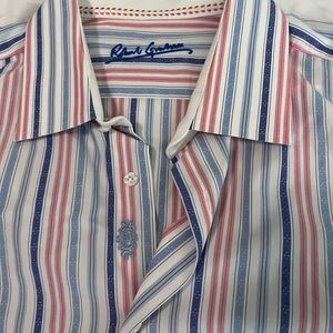 Robert Graham Men's Multicolor Striped Button Down Shirt
